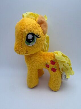 My Little Pony (MLP) Applejack 2013 6" Yellow Red Plush Stuffie (SKU: 743TO)